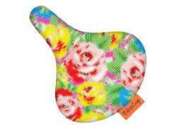BikeCap Sadel Bed&aelig;kning Stitchy Flowers - Multicolor