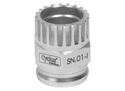 Cyclus SN-01-I Bundbeslag Aftager Shimano Compact - S&oslash;lv