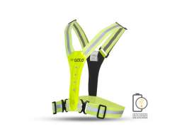 Gato Led USB Sport Vest Neon Gul - One St&oslash;rrelse