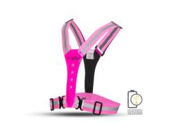 Gato Led USB Sport Vest Varm Pink - One St&oslash;rrelse