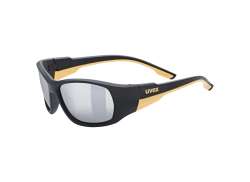 Uvex Sportstyle 514 Cykelbriller Mirror S&oslash;lv - Matt Sort