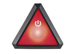 Uvex Stik-In LED For. Quatro / Gravel R&oslash;d - Sort/R&oslash;d
