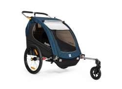 Burley Encore X Cykeltrailer 2-Barn - Stillehavet Bl&aring;/Sort