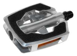 Cordo Sandblock Pedaler Anti-Slip Aluminium - S&oslash;lv