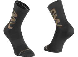 Northwave Extreme Air Cykelsokker Mid Sort/Sand - M 40-43