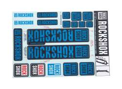 Rockshox Etiket S&aelig;t For. &Oslash;30/32mm Forgaffel - Bl&aring;