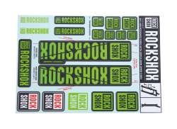 Rockshox Etiket S&aelig;t For. &Oslash;30/32mm Forgaffel - Gr&oslash;n