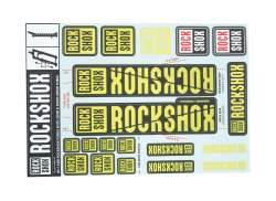 Rockshox Etiket S&aelig;t For. &Oslash;30/32mm Forgaffel - Gul
