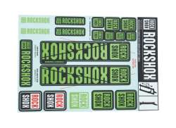 Rockshox Etiket S&aelig;t For. &Oslash;35mm Forgaffel - Gr&oslash;n