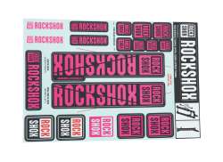 Rockshox Etiket S&aelig;t For. &Oslash;35mm Forgaffel - Magenta