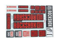 Rockshox Etiket S&aelig;t For. &Oslash;35mm Forgaffel - R&oslash;d