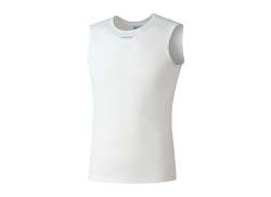 Shimano Vertex Tr&aring;dnet Baselayer Shirt &AElig;rmel&oslash;s M&aelig;nd White