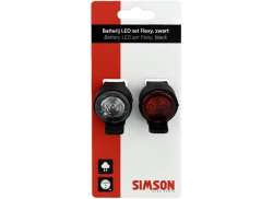 Simson Flexy Lyss&aelig;t LED Batteri - Sort
