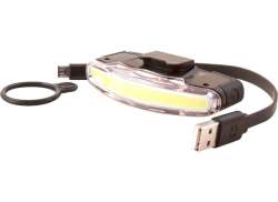 Sp&aelig;nder Arco Forlygte LED Batteri USB - Sort