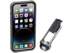 Topeak RideCase Telefon Bekl&aelig;de iPhone 14 Pro Inkl. Bef&aelig;stning - Sort