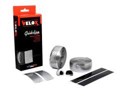 Velox Stuurtape S&aelig;t Perforeret Glans Metallisk 2.5mm - S&oslash;lv