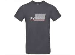 Victoria Fybron T-Shirt Ss M&aelig;nd M&oslash;rk Gr&aring; - L