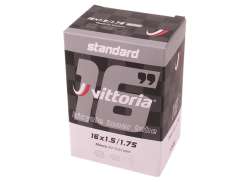 Vittoria Standard Indre Slange 16x1.5-1.75&quot; AV 48mm - Sort