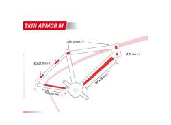 Zefal Ramme Beskyttelse Skin Armor 12 Dele - St&oslash;rrelse M